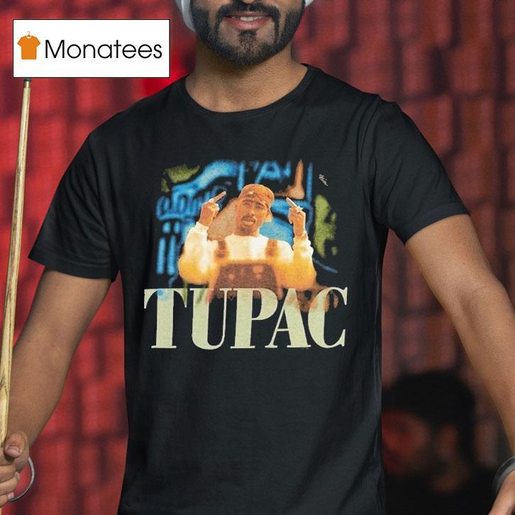 Tupac Shakur Middle Fingers Shirt