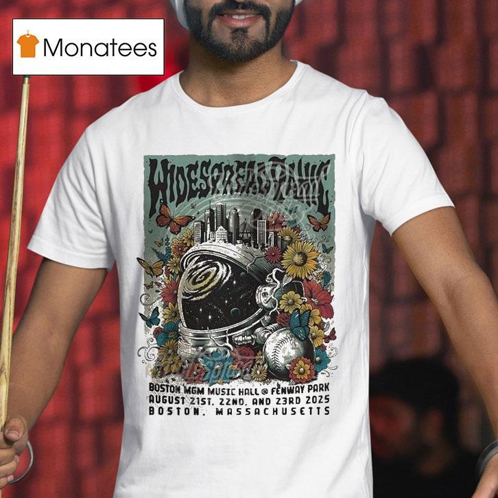 Widespread Panic Tour Dates In Boston Massachusetts On August 21 22 23 2025 Colorful Astronaut And Butterfly Shirt