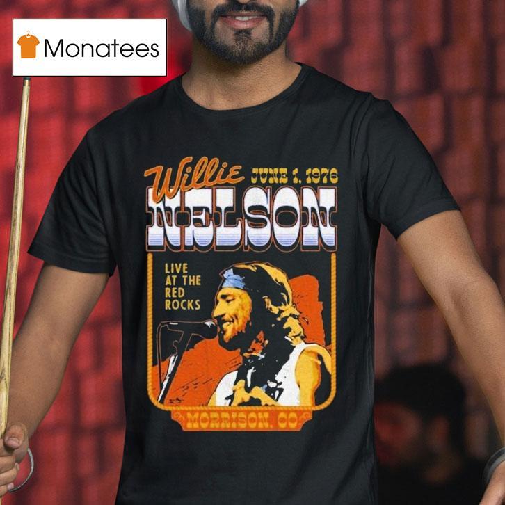 Willie Nelson Live At The Red Rocks Morrison Co 2025 Shirt