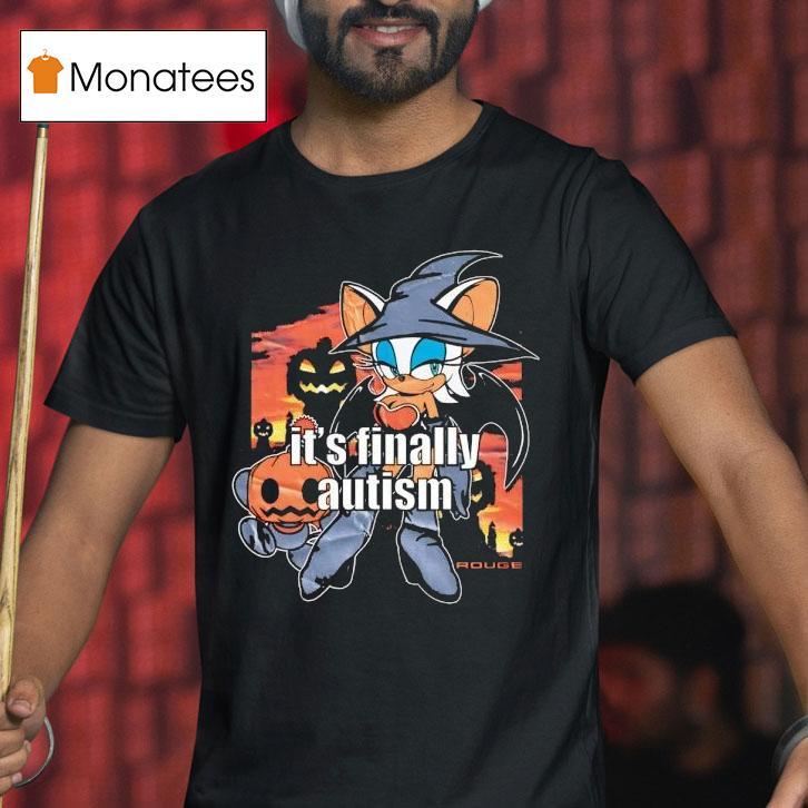 Witch It's Finally Autism Halloween Shirt