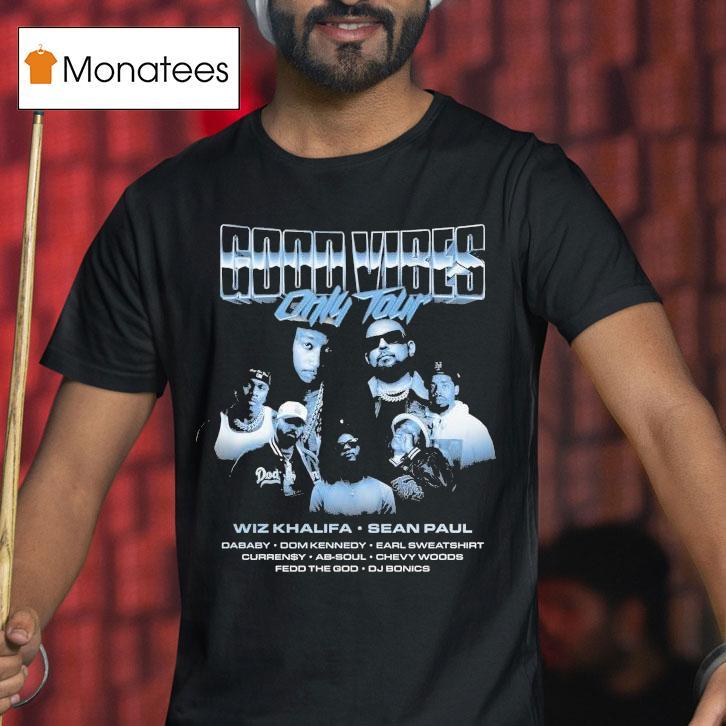 Wiz Khalifa And Sean Paul Good Vibes Only Tour 2025 Photo Shirt