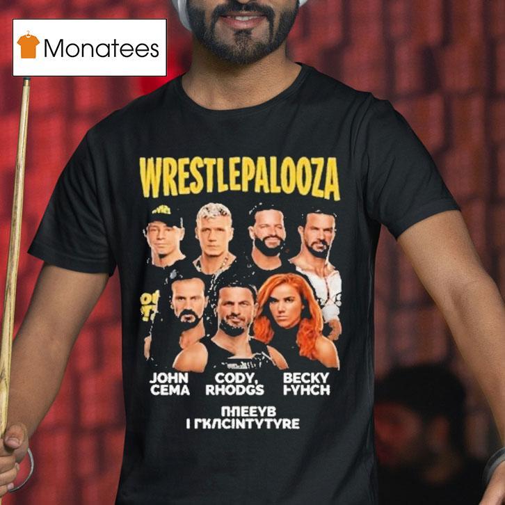 Wwe Wrestlepalooza 2025 John Cena Cody Rhodgs And Becky Lynch Final Indianapolis Shirt