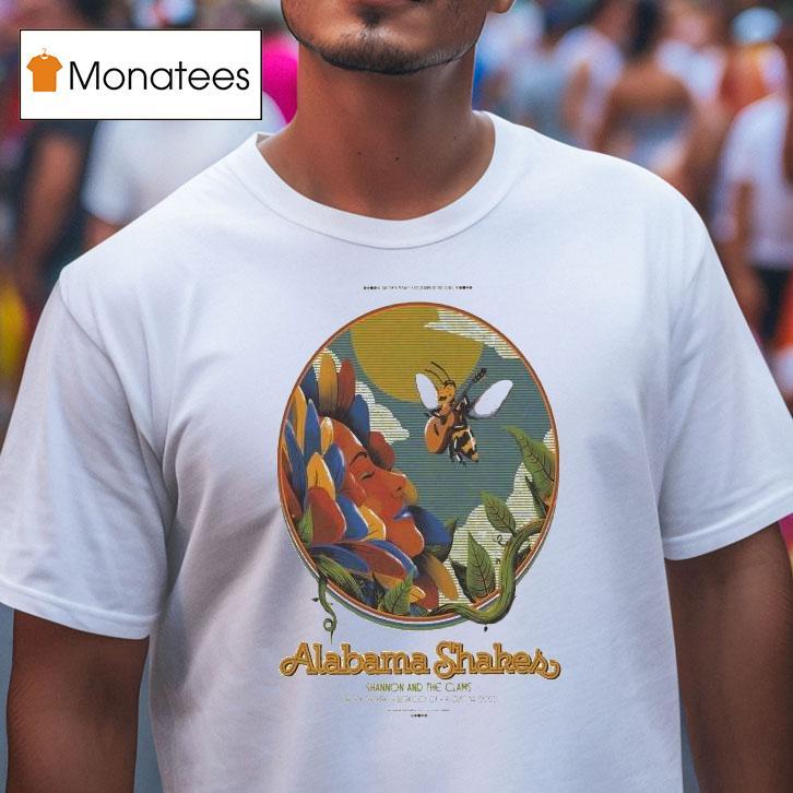 Alabama Shakes Shannon And The Clams Tour Berkeley, Ca 2025 Bee Guitar Shirt
