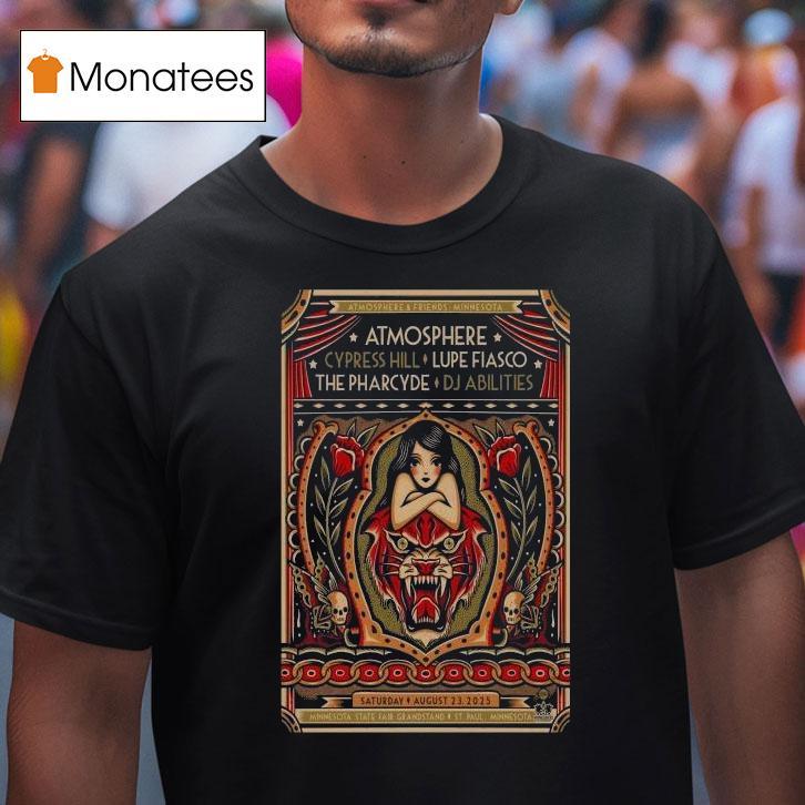 Atmosphere Cypress Hill Lupe Fiasco The Pharcyde Dj Abilities St. Paul Minnesota Aug 23 2025 Shirt