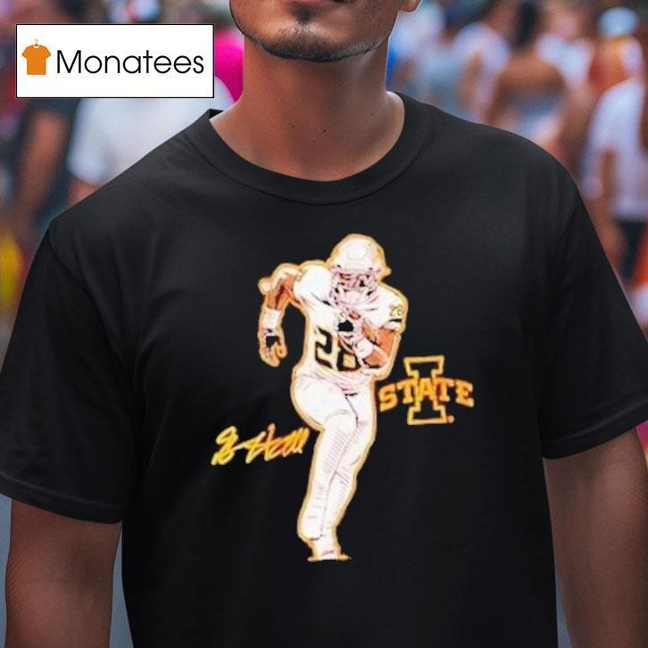 Breece Hall Superstar Pose Iowa Hawkeyes Shirt