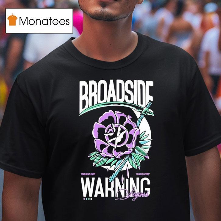 Broadside Warning Signs Flower Shirt