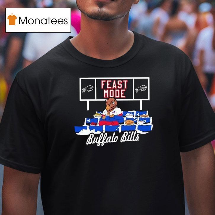 Buffalo Bills Football Mascot Eating Feast Mode Shirt