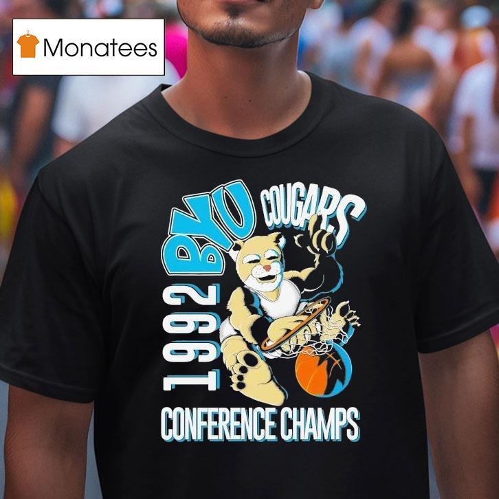 Byu Cougars Conference Champs 1992 Mascot Shirt
