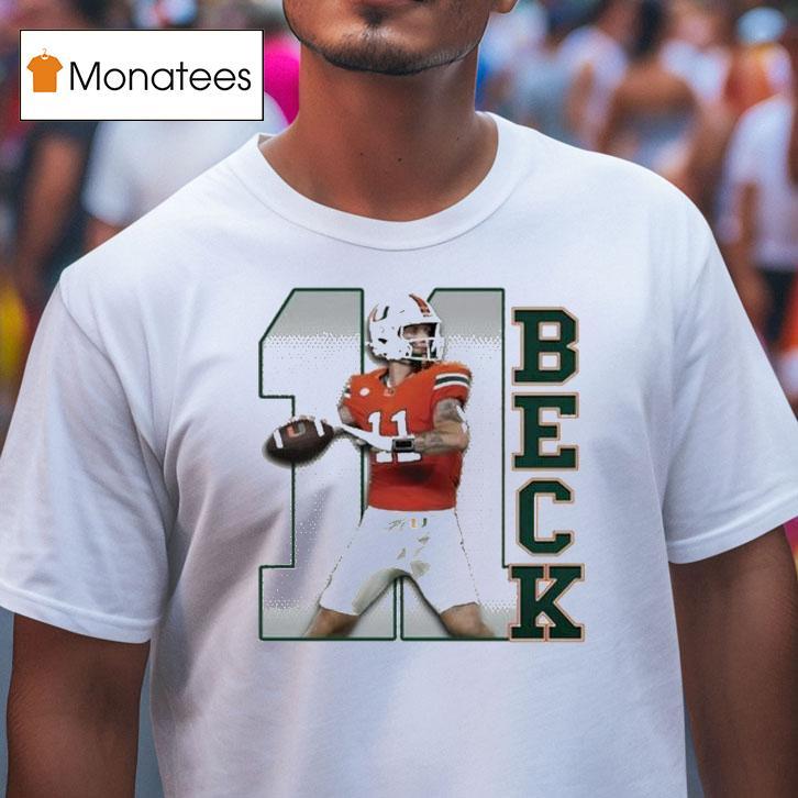 Carson Beck #1 Miami Hurricanes Players Shirt