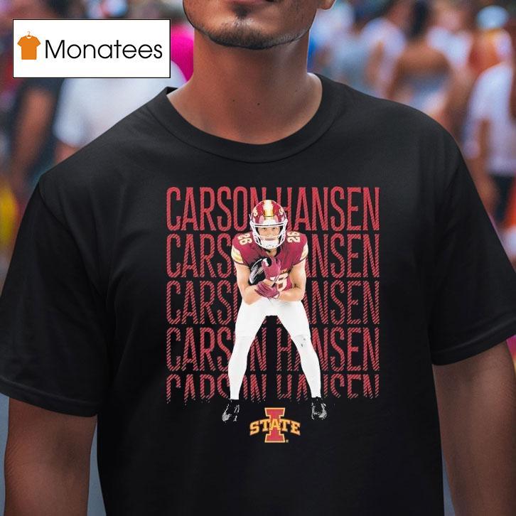 Carson Hansen Iowa State Cyclones Block Name Shirt