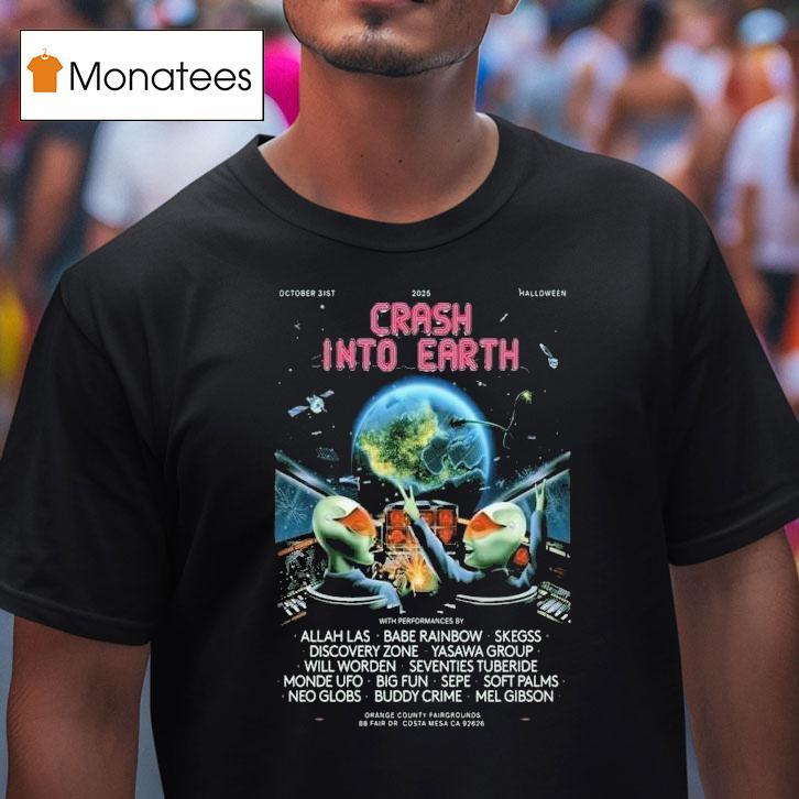 Crash Into Earth October 31, 2025 Halloween Shirt