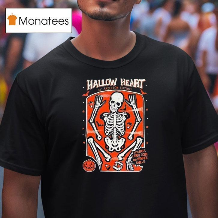 Hallow Heart 31th Skeleton Cut Out Halloween Shirt