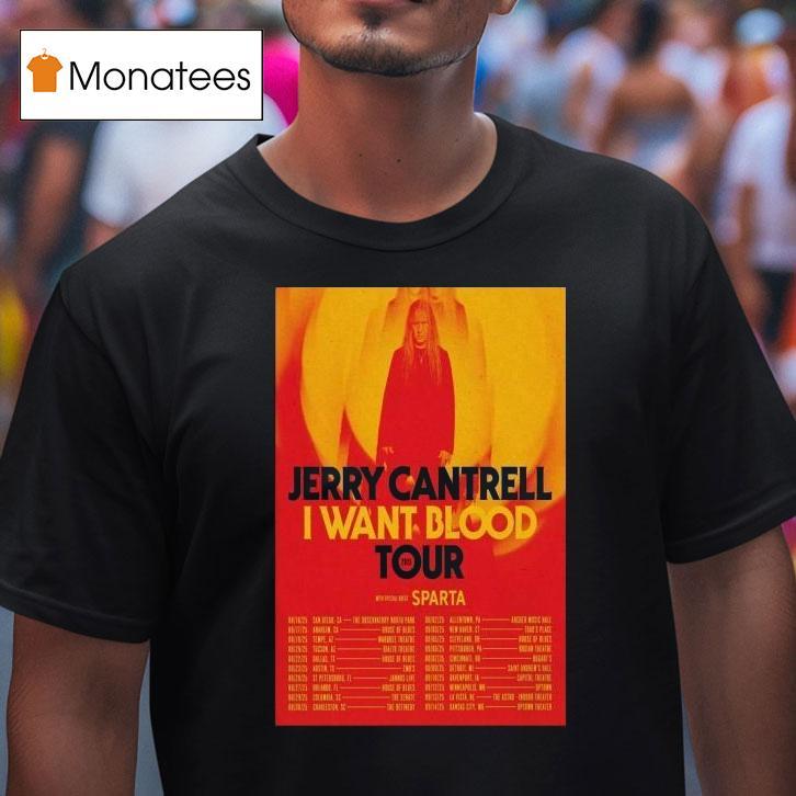Jerry Cantrell I Want Blood Tour 2025 Dates Aug Sept Shirt