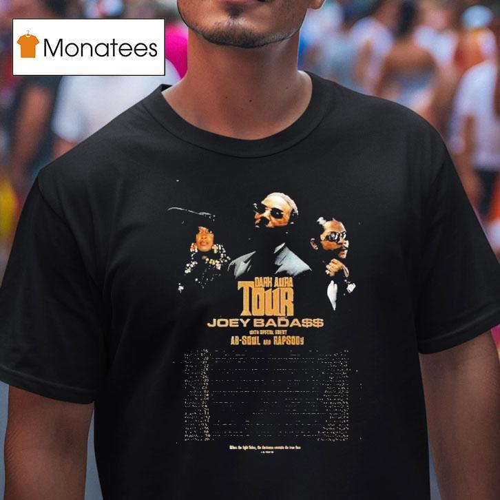 Joey Bada$$ Tour Dates In North America 2025 Dark Aura Shirt