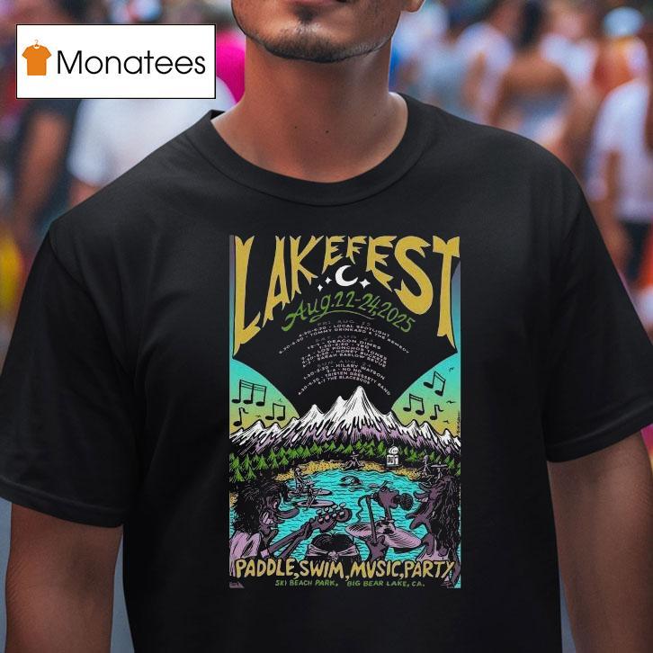 Lakefest Aug 22-24 2025 Ski Beach Park In Big Bear Lake Ca Shirt