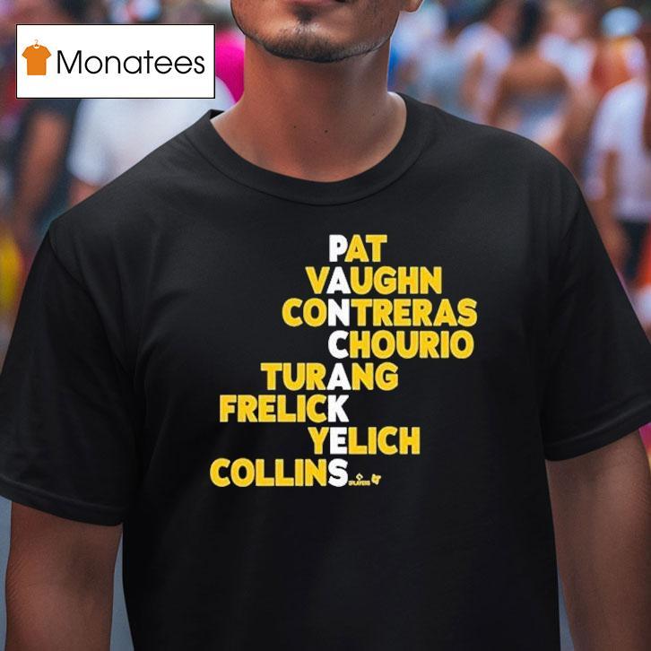 Milwaukee Brewers Pancakes Pat Vaughn Contreras Chourio Turang Frelick Yelich Collins Names Shirt