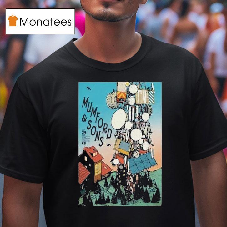 Mumford And Sons In Bonner Springs Ks On July 24 2025 Shirt