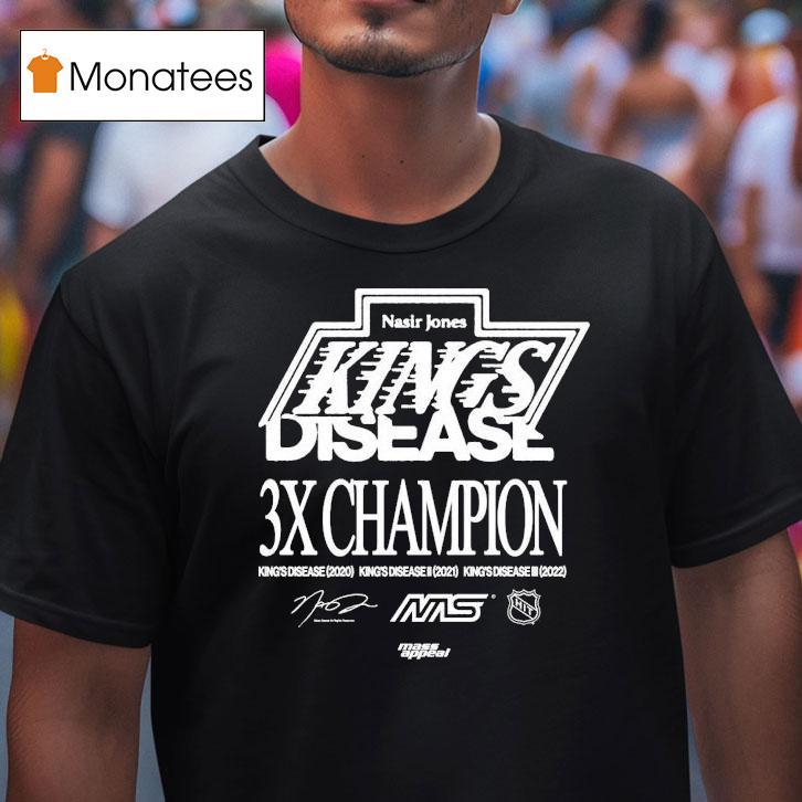Nasir Jones Los Angeles Kings Disease 3x Champions Shirt