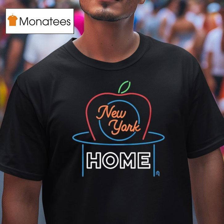 New York Mets Home Apple Neon Shirt
