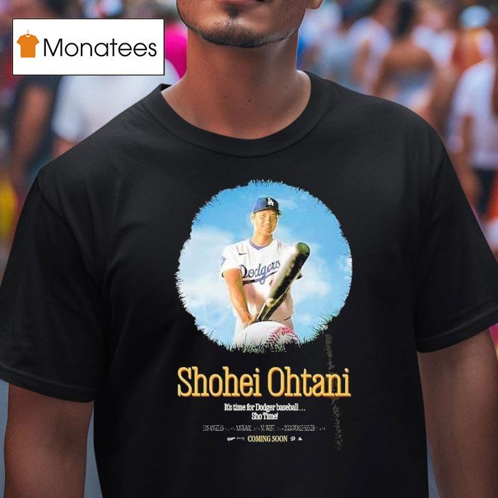 Shohei Ohtani Los Angeles Dodgers 44th Home Run Mlb Baseball 2025 It's Time Sho Time Shirt