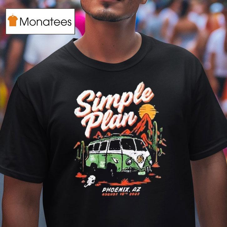 Simple Plan Phoenix Az Tour 2025 Shirt