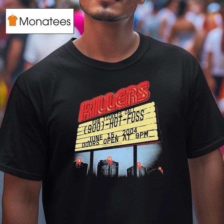 The Killers Summer Motel Sign Hot Fuss Doors Open Shirt
