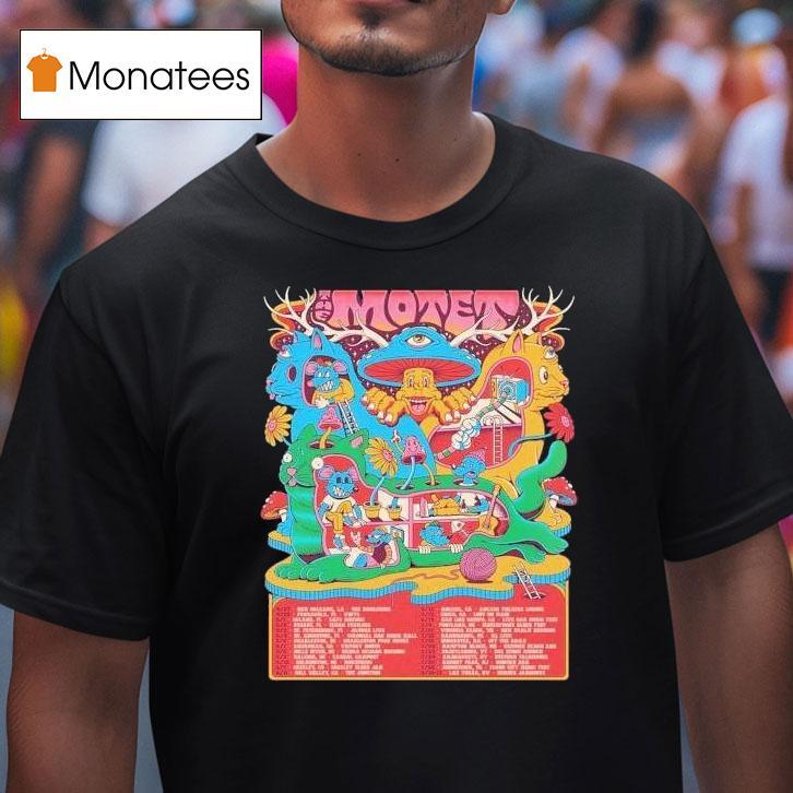The Motet Summer Tour 2025 North American Cities Dates Shirt