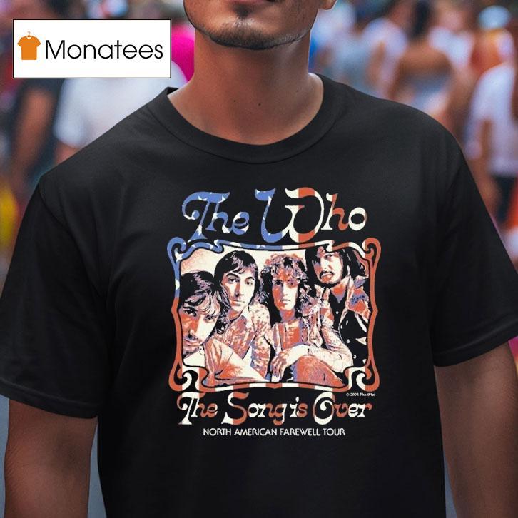 The Who The Song Is Over North America 2025 Farewell Tour Photo Dateback Shirt