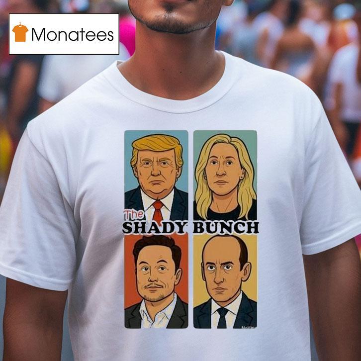 Trump Elon Musk The Shady Bunch Sarcastic Comic Shirt