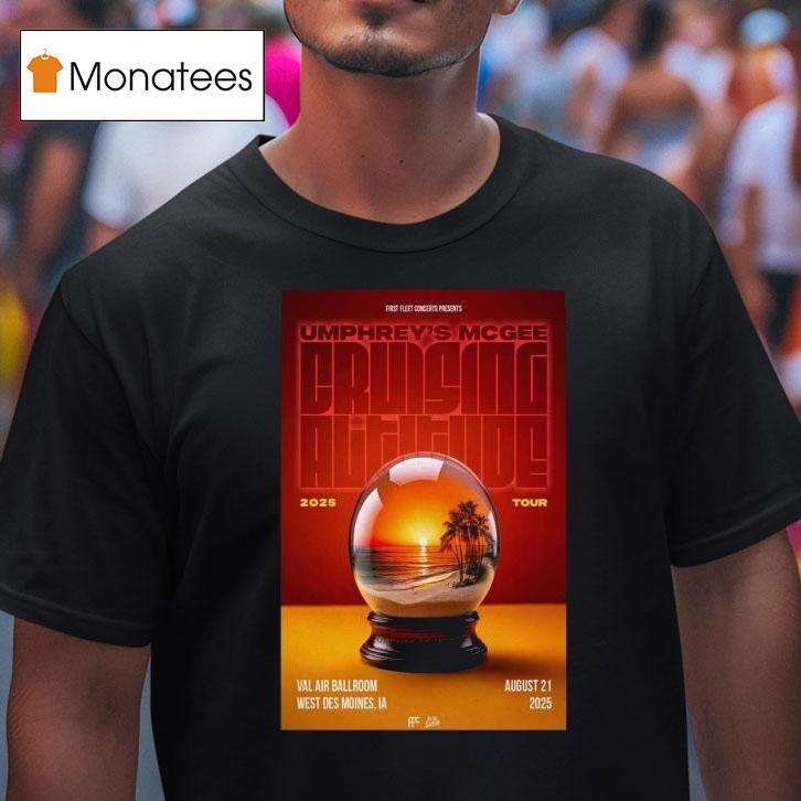 Umphrey's Mcgee Aug 21 2025 Tour West Des Moines Globe Shirt