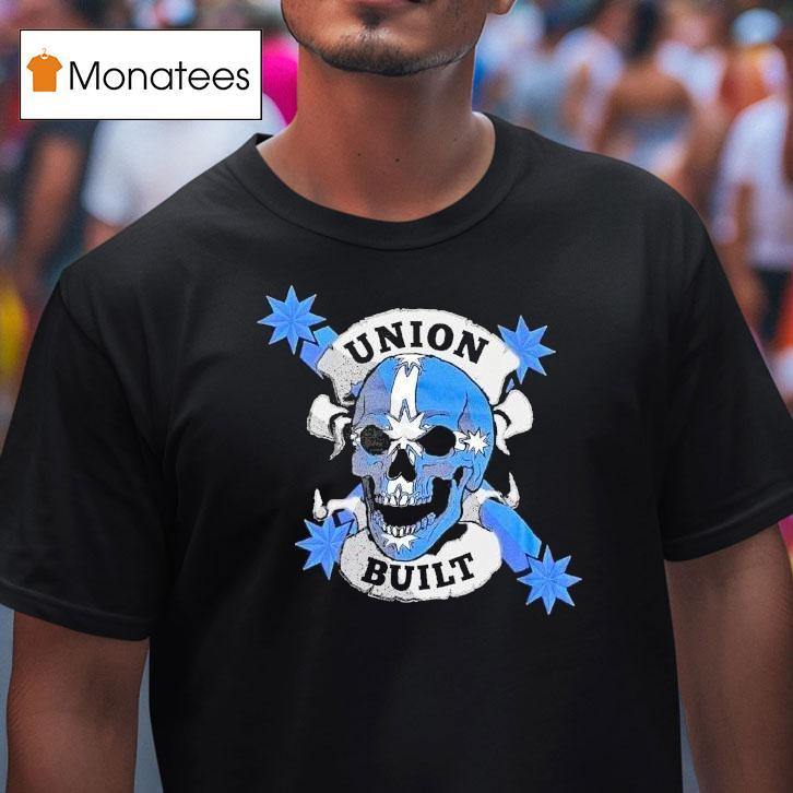 Victoria Cfmeu Union Built Fear Stops You Skull Shirt