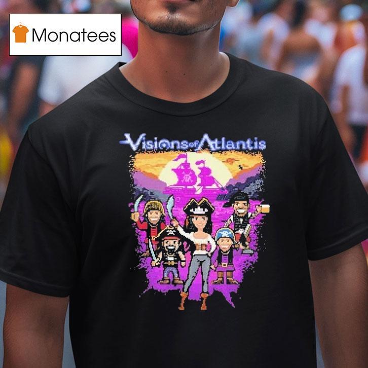 Visions Of Atlantis 8bit Party Pirates Shirt