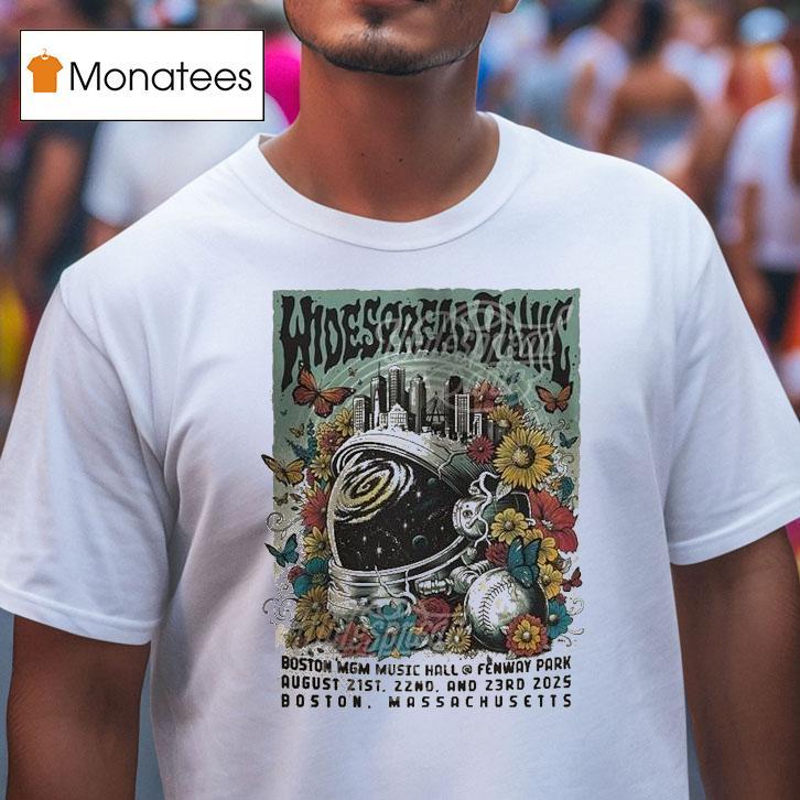 Widespread Panic Tour Dates In Boston Massachusetts On August 21 22 23 2025 Colorful Astronaut And Butterfly Shirt