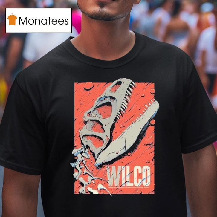 Wilco Ogden Utah At Ogden Amphitheater On August 20 2025 The T-rex Bones Shirt
