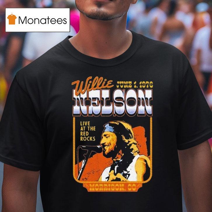 Willie Nelson Live At The Red Rocks Morrison Co 2025 Shirt