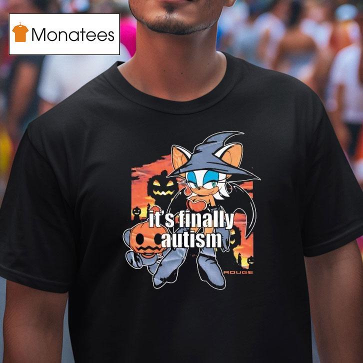 Witch It's Finally Autism Halloween Shirt