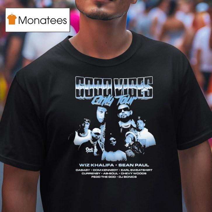 Wiz Khalifa And Sean Paul Good Vibes Only Tour 2025 Photo Shirt