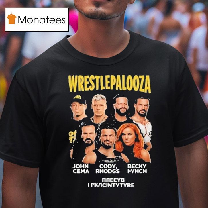 Wwe Wrestlepalooza 2025 John Cena Cody Rhodgs And Becky Lynch Final Indianapolis Shirt