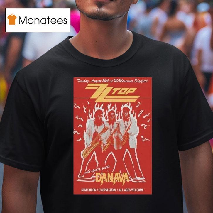 Zztop All Ages Welcome Danava Tour 2025 Shirt