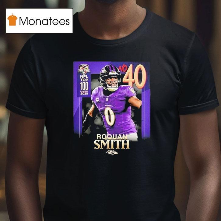 Baltimore Ravens Roquan Smith Nfl Top 100 Players 2025 Ranked No 40 Football Shirt