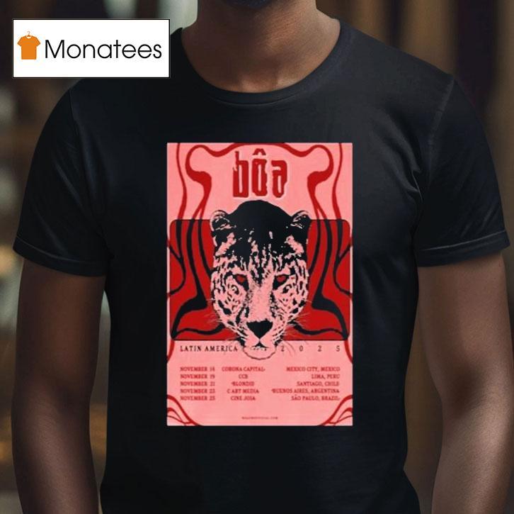 Boa Latin America Tour 2025 Dates Leopard Shirt
