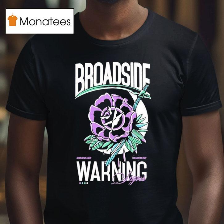 Broadside Warning Signs Flower Shirt