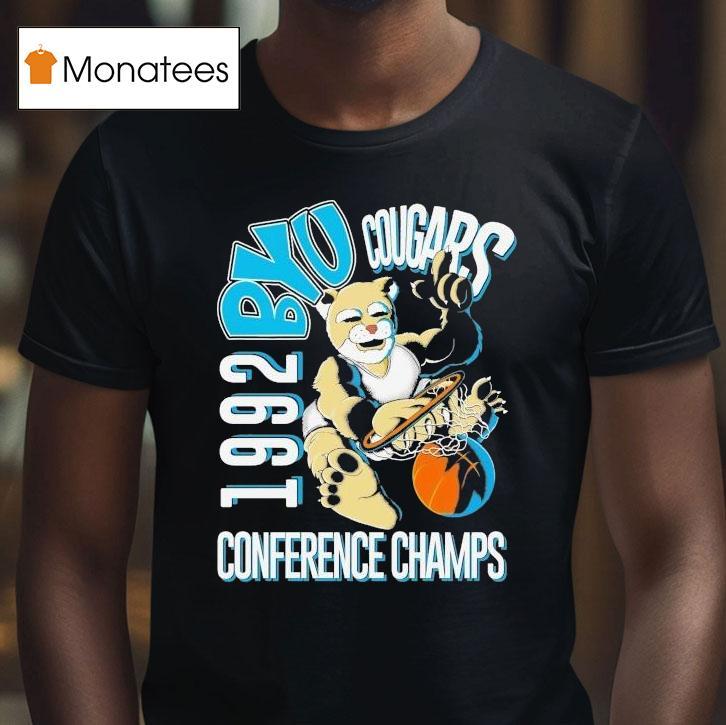 Byu Cougars Conference Champs 1992 Mascot Shirt