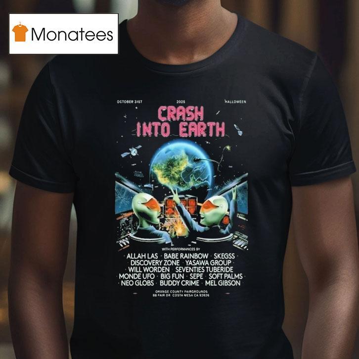 Crash Into Earth October 31, 2025 Halloween Shirt