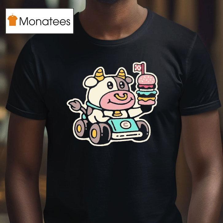 Drew Wise Fast Food Cow Shirt