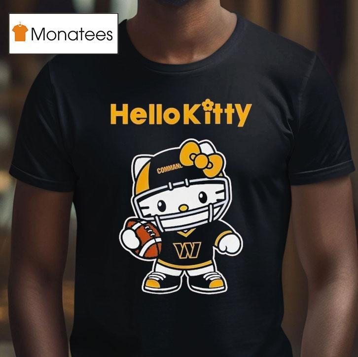 Hello Kitty X Washington Commanders Cat Nfl Fan Shirt