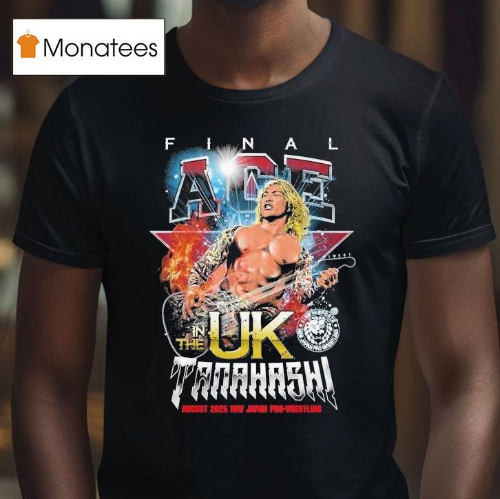 Hiroshi Tanahashi Tana In The Uk 2025 Japan Pro Wrestling Shirts