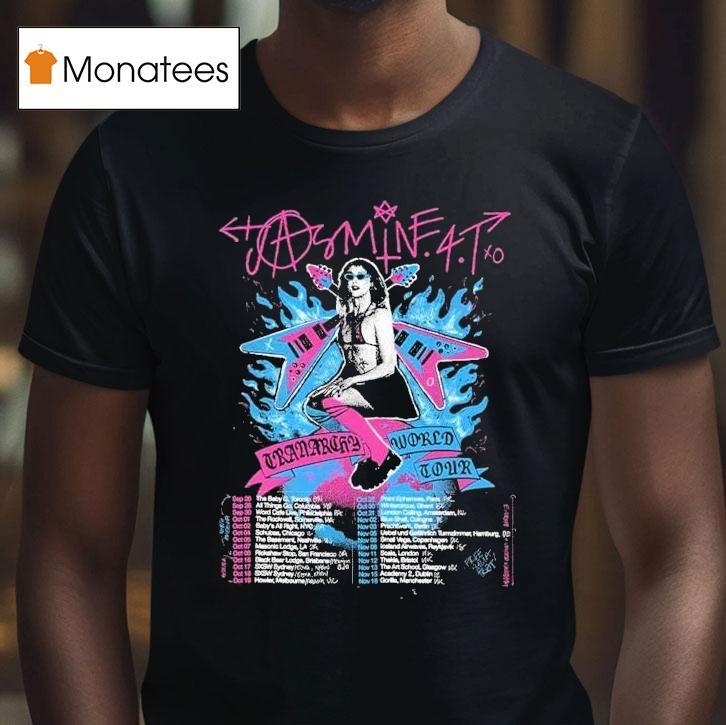 Jasmine.4.t Tranarchy World Tour 2025 Dates Start In Toronto On At The Baby G On September 26th Shirt