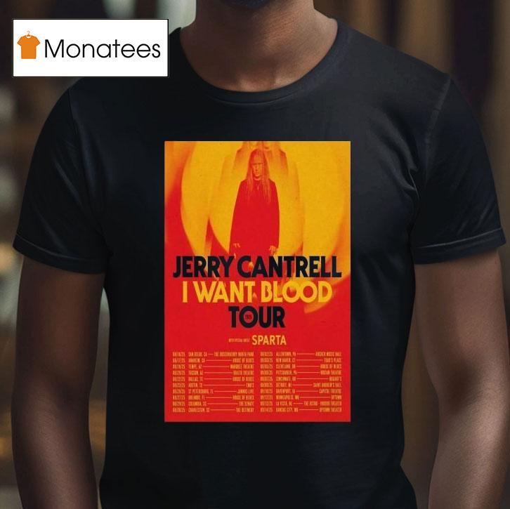 Jerry Cantrell I Want Blood Tour 2025 Dates Aug Sept Shirt