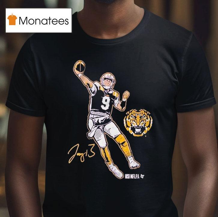 Joe Burrow Superstar Pose Lsu Tigers Shirt